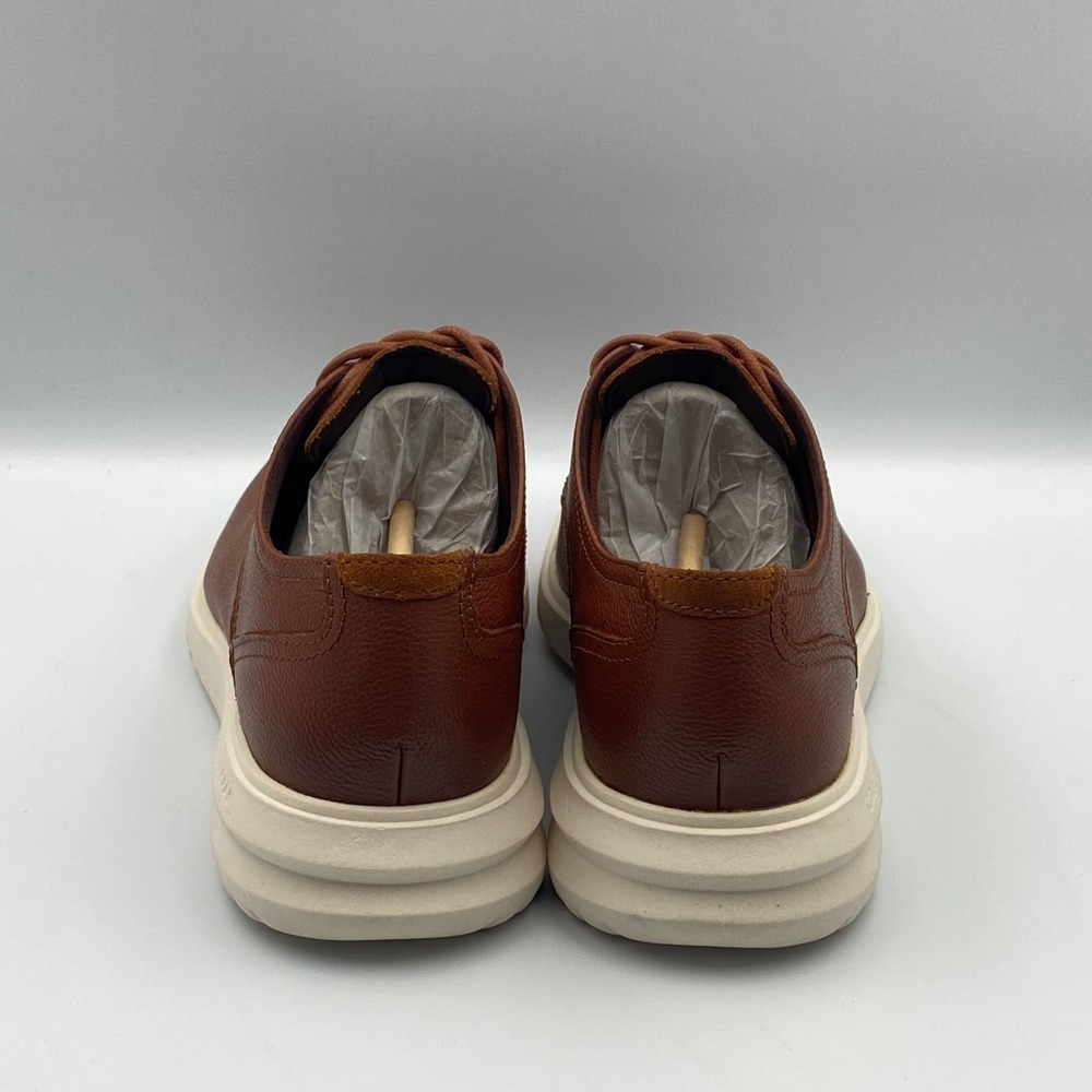 Cole Haan Grand+ Plain Toe Oxford British Tan Leather Shoes Men's 9.5 M C36935 - Picture 5 of 8